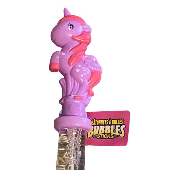 Unicorn Premium Bubble Wand Stick For Kids NEW Click Products Party Celebrate - Picture 1 of 4